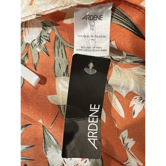 Ardene Orange Floral Kimono With Bottom Fringe NWT OS - Picture 5 of 6